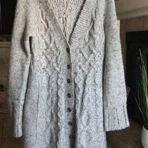 Free people cardigan size large Gray
